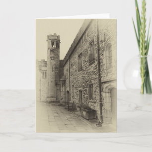 De torensepia van de Zaal van Haddon groetenkaart Kaart