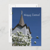 De Torenspits van de kerk en het Briefkaart van de (Voorkant / Achterkant)