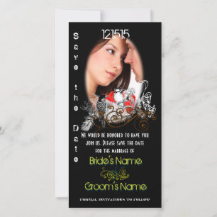 De  Tortelduifjes sparen de Datum Uw Foto Save The Date