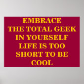 De totale geek insluiten poster (Voorkant)