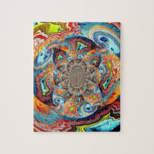 De totale uitdaging is de fractale puzzel legpuzzel