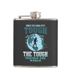 De Tough Travels Natuur Ontdek Explore Planet Heupfles