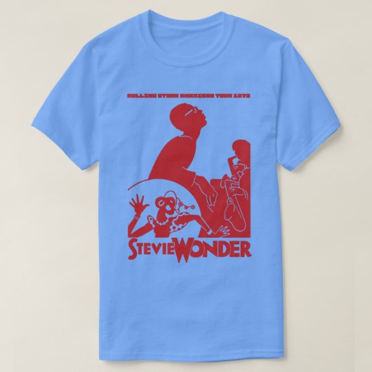 De tour stevie wonder t-shirt (Design voorkant)