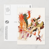 De tovenaar in Oz snijdt de Sorcerer in twee! Briefkaart (Voorkant / Achterkant)