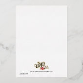 De tovenaar van de uitnodiging van Oz Birthday (Achterkant)