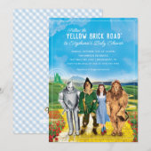 De tovenaar van het Baby shower Oz Kaart (Voorkant / Achterkant)