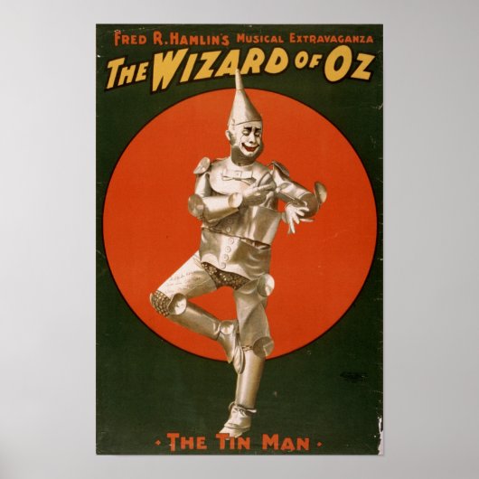 De tovenaar van het Man Oz Tin en Poster (Voorkant)