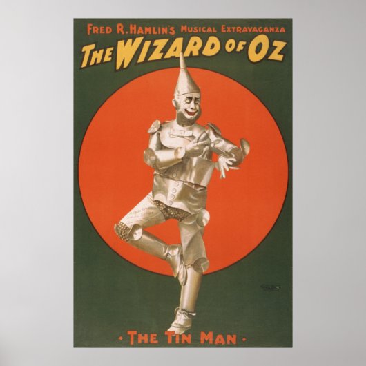 De Tovenaar van het Man van de Tin van OZ Musical Poster (Voorkant)