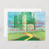 De tovenaar van Oz Art Briefkaart (Voorkant / Achterkant)