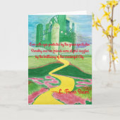 De tovenaar van Oz Art Kaart (Gele Bloem)