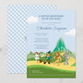 De tovenaar van Oz Baby Sprinkle Kaart (Voorkant / Achterkant)