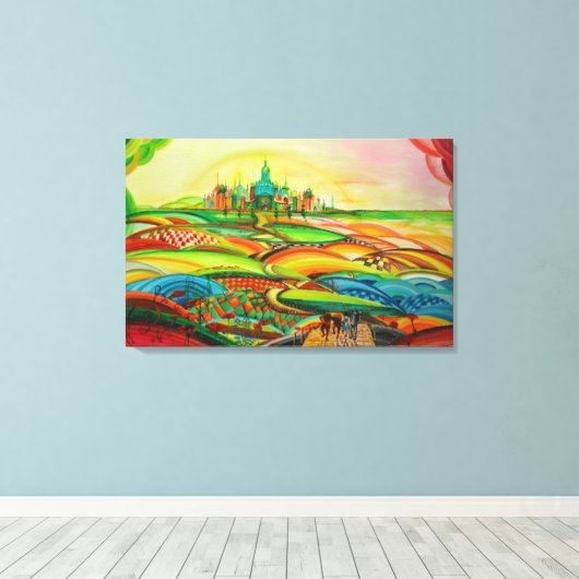 De Tovenaar van Oz Canvas Afdruk (Insitu (Houten vloer))