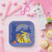 De Tovenaar van Oz™ | Halloween spookbos Papieren Bordje (Feest)