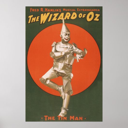 De tovenaar van Oz Musical - het Man van de Tin Poster (Voorkant)