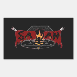 De toverformule rechthoekige sticker