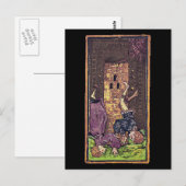 De tower Tarot-kaart Briefkaart (Voorkant / Achterkant)