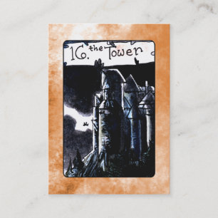 De tower Tarot-kaart Visitekaartje