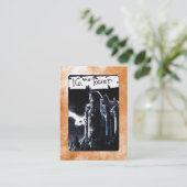 De tower Tarot-kaart Visitekaartje (Staand voorkant)