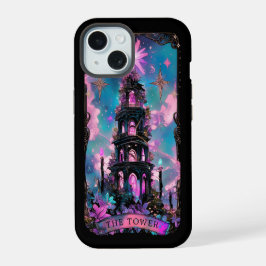 De Tower Tarot Kaart Witchy Vibes iPhone case iPhone 15 Hoesje