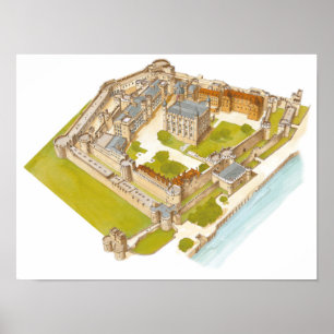 De Tower van Londen. Londen Poster