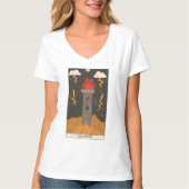 De towertarotkaart moderne majoor Arcana T-shirt (Voorkant)