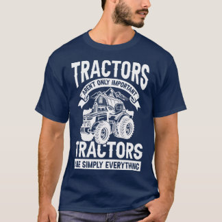 De tractoren zijn slechts een belangrijke landbouw t-shirt