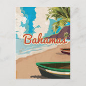 De traditionele Bahamas-reisdruk Briefkaart (Voorkant)