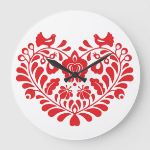 De traditionele folk ornament klok