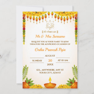 De traditionele Housewarming Invitation Kaart