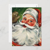 De "traditionele Kerstman van Kerstmis " Feestdagenkaart (Voorkant / Achterkant)