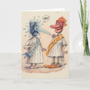 De tragedie & de Komedie "worden spoedig" goed Kaart