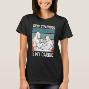 De training 'Arm Bar Wrestling Grip' is mijn hart T-shirt