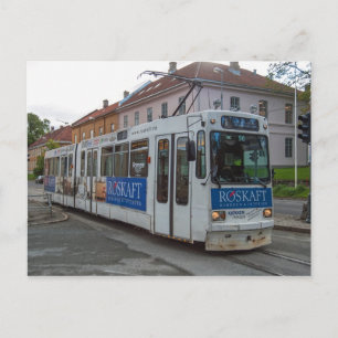 De tram in Trondheim, "Graakallbanen" Briefkaart
