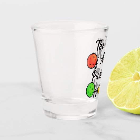 De tranen van al mijn picklebaltegenstanders Gewel Shot Glas (Links)