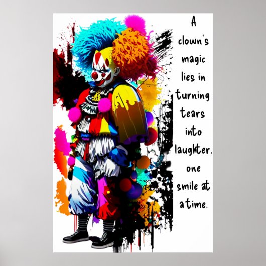 De tranen van een clown poster (Voorkant)