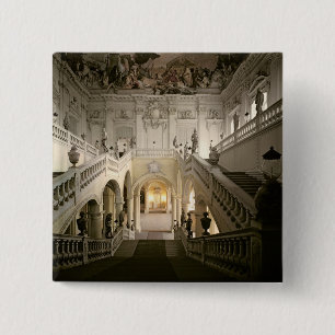 De trap, gebouwd 1719-44 vierkante button 5,1 cm