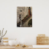De trap naar Assisi Poster (Keuken)