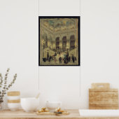 De trap van de opera, 1877 poster (Keuken)