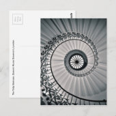 De trap van de Tulp, het Huis Greenwich van de Briefkaart (Voorkant / Achterkant)