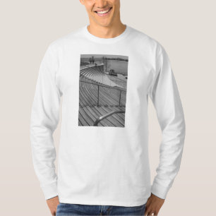 De Treden Grayscale van de Pijler van de marine T-shirt