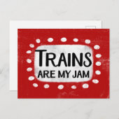 De trein is mijn Briefkaart (Voorkant / Achterkant)