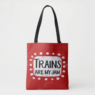 De trein is mijn Canvas tas