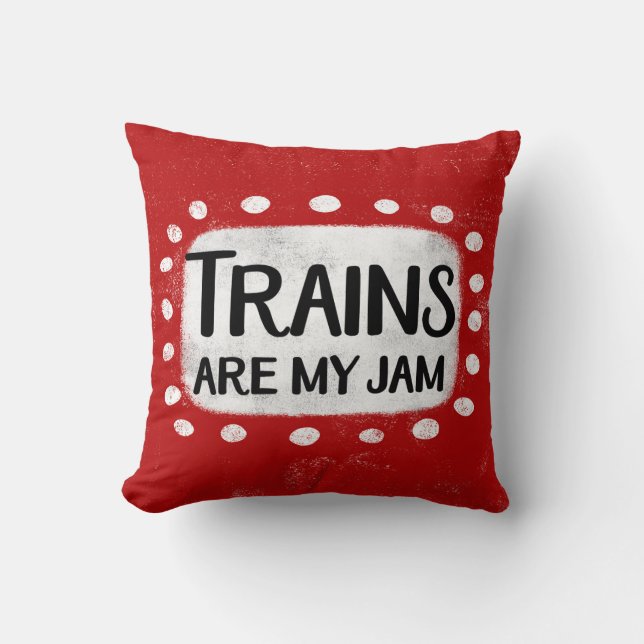 De trein is mijn Sierkussen (Voorkant)