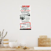 De trein met de zegelringweg Silver Comet Train Poster (Keuken)