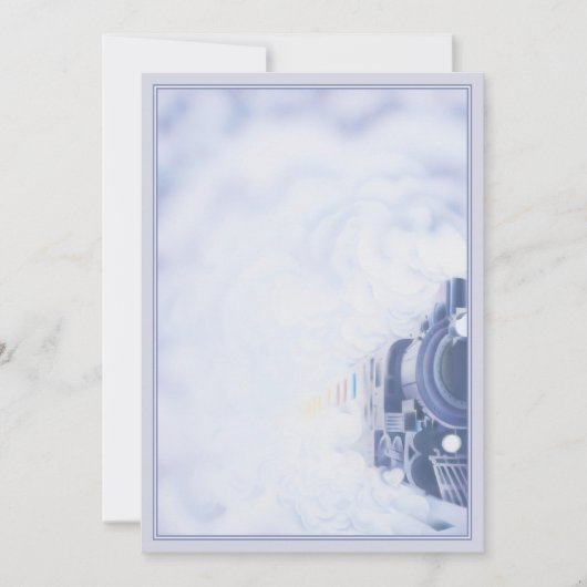 De trein © notitiekaartje (Voorkant)