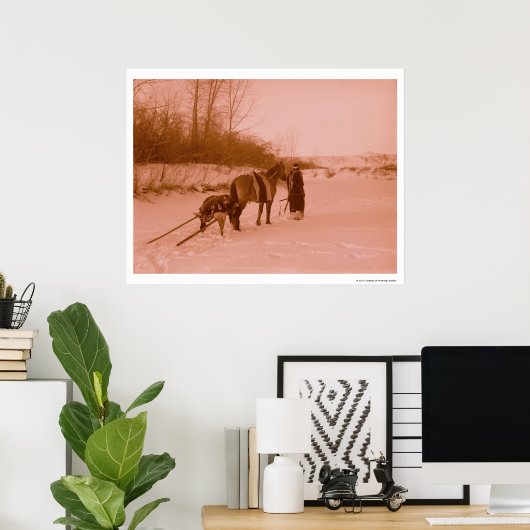 De trein poster (Thuiskantoor)