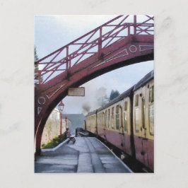 DE TREINEN VAN DE STOOM BRIEFKAART