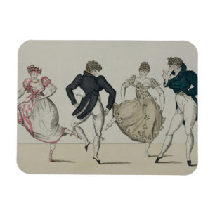 De "Trenis" Quadrille, bord 19 van "Le Bon Genr Magneet