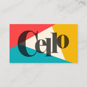 De tri-Kleur van de cello - het Turkooise Goud van Visitekaartje