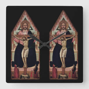 "De Trinity"-muurklok Vierkante Klok